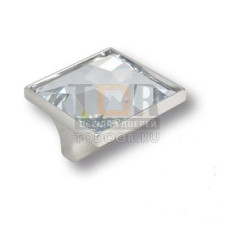 15.390.32.SWA.07 Ручка кнопка с кристаллом Swarovski эксклюзивная коллекция, глянцевый хром 32 мм