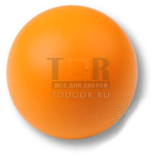 445NA1 Ручка кнопка детская коллекция , выполнена в форме шара, цвет оранжевый матовый