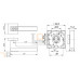 Дверная ручка на квадратной розетке FUARO CRYSTAL FLASH DM CP-8 хром