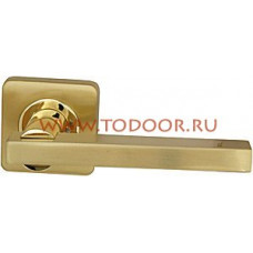 Дверная ручка раздельная ORBIS SQ004-21SG/GP-1 матовое золото/золото
