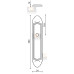 Дверная ручка Venezia "CASANOVA" WC-4 на планке PL90 французское золото + коричневый