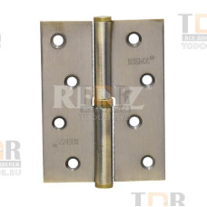 Петля дверная разборная стальная 100*75*25 RENZ L 100 FH левая AB античная бронза